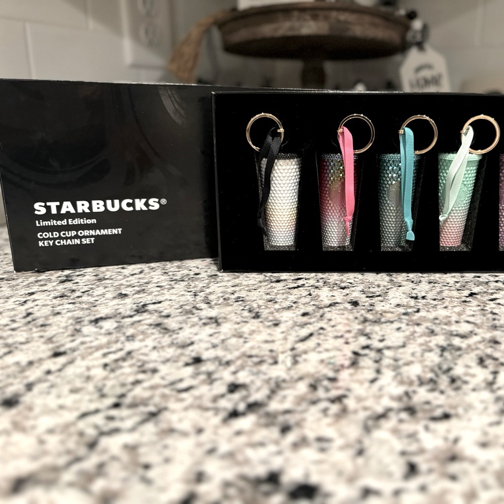 SOLD! - NEW! Starbucks Limited Edition Cold Cup Keychain Box Set
